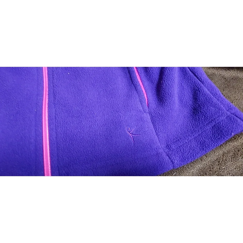 Danskin Now Girls Purple Full Zip Polyester Jacket Size M (7-8)